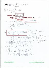 (0, )→ r, f(x) = 2 cos 2 x xdx solutie ∫ 2 = ∫ x(tgx)' dx = xtgx − ∫ tgxdx = xtgx + ln cos. Integrale Nedefinite Rezolvate Prin Schimbarea De Variabila Clasa A 12 A Jitaruionelblog Pregatire Bac Si Evaluarea Nationala 2021 La Matematica Si Alte Materii Materiale Lectii Formule Exercitii Rezolvate Matematica Gimnaziu Si Liceu