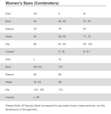 Mountain Hardwear Size Guide