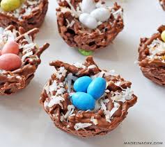 Chocolate Coconut Bird Nests Simple No Bake Recipe Recipe Birds Nests Recipe Chocolate Coconut Chocolate Birds Nest Recipe