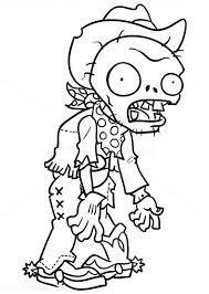 Cartoon zombie coloring pages coloring home. Cowboy Zombie Coloring Pages Plants Vs Zombies Coloring Pages Coloring Pages For Kids And Adults