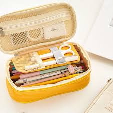 Double Layer Pencil Pen Case Office College School Large Capacity Pencil Bag Cheap Newchic Mobile In 2020 School Pencil Case Stationary Bag Pen Case