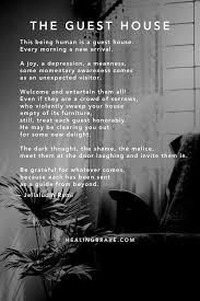 This Being Human Is a Guest House"– Healing Brave