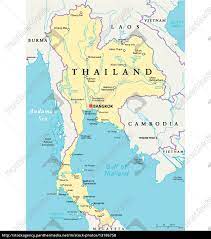 Amazing thailand, travel information, travel guide, maps, hotels, accommodation, attractions, events & festivals, food, culture, shopping information to help you plan your thailand vacations. Thailand Politische Karte Stockfoto 13186758 Bildagentur Panthermedia