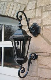 H outdoor post light with clear seeded glass. Wrought Iron Lighting Fixtures Exterior Mather Sullivan Architectural Products