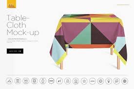 Tablecloth Mock Up By Mocca2go Mesmeriseme On Creativemarket Custom Printed Napkins Wellness Design Mockup