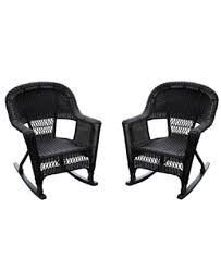 Jeco Rocker Wicker Chair Without Cushion Set Of 2 Reviews Furniture Macy S Rocker Chairs Wicker Rocker Wicker Patio Furniture