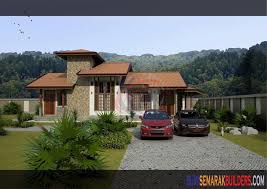 30 desain rumah kayu mewah, elegan, klasik dan cantik via. Banglo Konsep Bali Tropika Kontemporari Bumi Semarak Builders