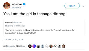 Fortunately, bios central does just t. Wheatus Teenage Dirtbag Lyrics Genius Lyrics