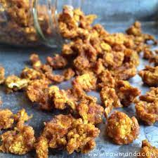 Spicy Buffalo Cauliflower Popcorn Recipe Spicy Buffalo Cauliflower Dehydrator Recipes Raw Food Recipes