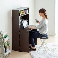 The desktop's elegant teak color will add some aesthetic value to your space. Enhance Your Home Environment With The Long Term Corona Game Sanwa Supply Launches Folding Desk With Storage Space Ideal For Working From Home Japan Top News