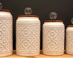 kitchen flour jar sugar jar etsy