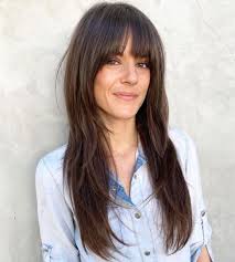 50 Cute And Effortless Long Layered Haircuts With Bangs Long Fringe Hairstyles Long Hair Styles Long Layered Haircuts