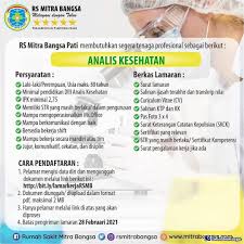 Kabupaten nganjuk memiliki segudang tempat wisata yang sangat indah diantaranya ada wisata alam serta terdapat wisata sejarah yang menarik untuk dikunjungi. Lowongan Kerja Rs Mitra Bangsa Pati Januari 2021