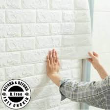 Biasanya, wallpaper ini diaplikasikan dengan wallpaper jenis lain. Wallpaper Foam 3d Bata Putih Bisa Utk Tembok Lembab Shopee Indonesia