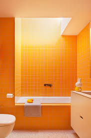 Gallery Of Kate S House Bower Architecture 12 Orange Bathrooms Yellow Bathroom Decor Orange Bathroom Decor