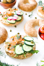 These french baked eggs with smoked salmon are to die for and a true gourmet. Smoked Salmon Bagels Easy Brunch Or Weeknight Dinner