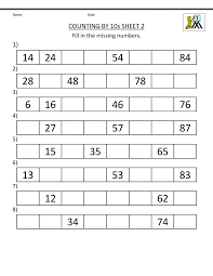 Join the dots worksheets for class 1. Count By 10s Worksheets 1st Grade Math Worksheets First Grade Math Worksheets Math Printables
