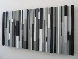 This is such a knock out powder room found on decor pad. Buy Custom Modern Wood Wall Art Sculpture Black White Greys Silver Made To Order From Modern Rustic Art Llc Custommade Com