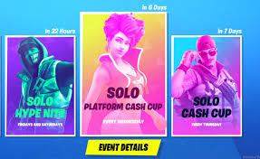 We give away money, promotions. Fortnite Releases New Solo Cash Cups For January