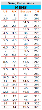 Five Ten Shoe Size Chart Best Picture Of Chart Anyimage Org