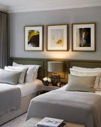 Laura Hammett On Instagram The Twin Guest Bedroom At Our Isle Of Man Project Featuring A Trio Of Our Sophisticated Bedroom Guest Bedroom Decor Guest Bedroom