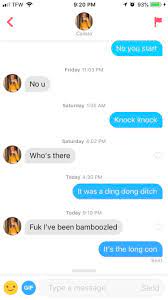 We are confident that you will read them with a big smile on your face. Really Proud Of This Knock Knock Joke Tinder
