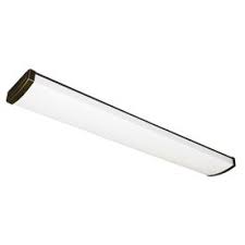 Shop Utilitech Oil Rubbed Bronze Ceiling Fluorescent Light Energy Star Common 4 Ft Actual Flush Mount Lighting Fluorescent Light Ceiling Decor