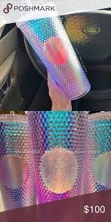 Holographic Starbucks Tumbler Rainbow Iridescent Starbucks Tumbler Starbucks Accessories Holographic