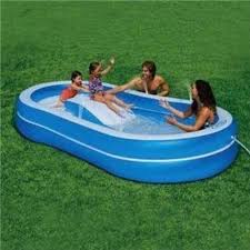 Amazon Com The Wet Set Slide N Spray Fun Pool Toys Games Plastic Pool Small Swimming Pools Kid Pool