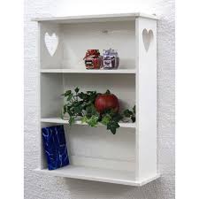 Setz die seite sichtbar ein, die dir am besten gefällt und die. Wandregal Mit Herz 12013 Regal 50 Cm Vintage Shabby Landhaus Kuchenregal Weiss