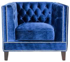 Price is for one chair only. Pasargad Home Victoria Collecion Tufted Velvet Armchair Navy Transitional Armchairs And Accent Chairs By Pasargad Home Houzz
