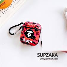 supreme aape airpods ケース ブランド シュプリーム エーエイプ エアーポッズケース 赤 おしゃれ ケース 可愛い ブランド シュプリーム