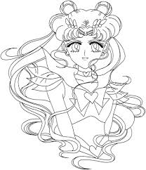 When you want to color the picture of sailor moon with your own ideas, you can just find the line arts. Free Printable Sailor Moon Coloring Pages For Kids