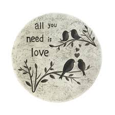 All You Need Is Love Stepping Stone Garden Stepping Stones Decorative Stepping Stones All You Need Is Love