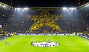 Dortmund is famous for having one of the home atmospheres in the world, with one stand known as the yellow wall, where 25,000 dortmund fans typically create and incredible and imposing sight. Champions Journal Borussia Dortmund The Yellow Wall Is Bouncing And Having A Great Time