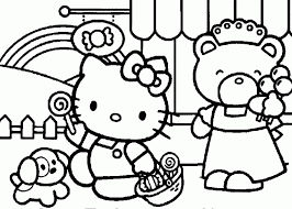 Christmas hello kitty coloring page. Printable Coloring Pages Of Hello Kitty And Friends Coloring Printable B108 Cap