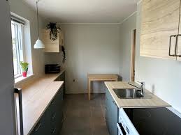 Light grey kitchen with oak worktops ikea nearest to syracuse. Ikea Bodarp Green Gray Askersund Ikea Kungsbacka Light Ash Work In Progress Home Kitchens Kitchen Remodel Green Kitchen
