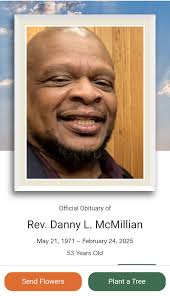 To the class of 1989, with great sadness here to announce the pass away of  : Danny L. McMillian
