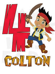 Jake And The Neverland Pirates Name And Any Age Personalized Digital Clip Art Pirate Names Digital Clip Art Clip Art