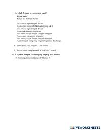 Dokter puisi cita citaku menjadi guru 3 bait 4 baris. Pas Bahasa Indonesia Tema 6 Kelas 4 Worksheet