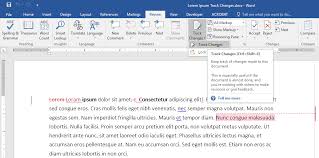 using track changes in microsoft word for editing and review