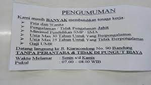 Loker pabrik ketapang soreang / karyawan freeport timika, freeport jakarta, buruh, polisi. Lowongan Kerja Pabrik Di Kota Bandung Lowongan Kerja Terbaru Indonesia 2021