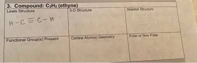 Oh=ch3coonh4+nh3+ag+h2o без коэффициентов вроде так. Solved 3 Compound C2h2 Ethyne Lewis Structure 3 D Str Chegg Com
