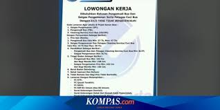 Info lowongan kerja lowongan kerja bumn. Hoaks Ratusan Lowongan Kerja Untuk Smp Dan Sma Di Transjakarta Halaman All Kompas Com