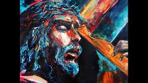 Original watercolor painting by artist danny hahlbohm of jesus lifting up a woman by her hands. Oil Painting Demo Of Jesus Christ Youtube