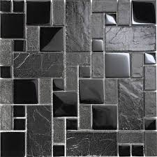 Sample Black Stone Glass Blend Pattern Mosaic Tile Kitchen Backsplash Faucet Spa Mosaic Tile Backsplash Kitchen Mosaic Tile Kitchen Kitchen Tiles Backsplash