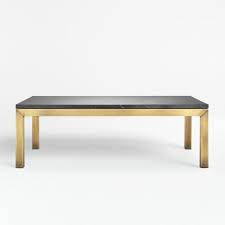Vasagle coffee table with thickened board, 39.4 inch, open rectangle living room table, steel frame and wood panel, easy to assemble, for living room, industrial, rustic brown and black ulct052b01 4.5 out of 5 stars 14 Parsons Black Marble Top Brass Base 48x28 Small Rectangular Coffee Table Crate And Barrel Uae