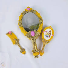 Beauty And The Beast Light Up Hand Mirror Toy Brush Comb Lot S1 2008802530