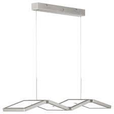Led Pendelleuchte Viso Dimmbar Aus Metall In Nickel Gebogen 4
