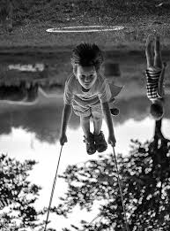 Black And White Children By Ellis Aveta Awesome Black White Photograph Children Playing Perspective Photography Black And White Photography Black And White
